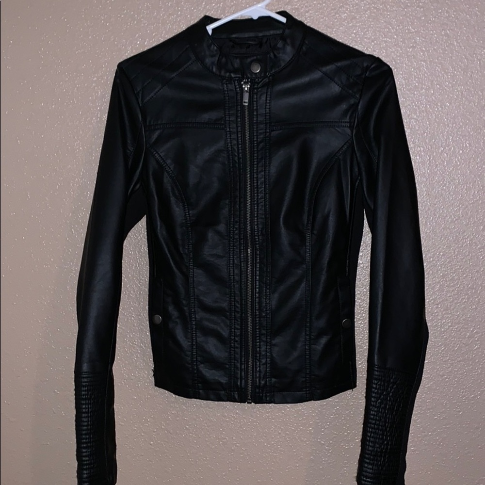 Fake leather jacket